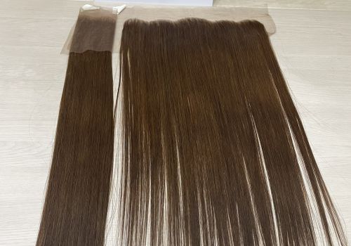 13x4 Bone straight brown hair