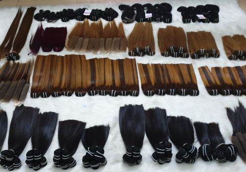 Bone straight double drawn quality Vietnamese human hair all lenght