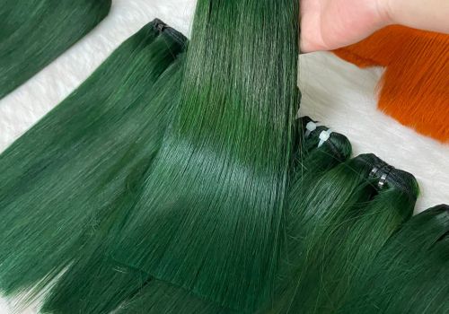 Double drawn green color bone straight